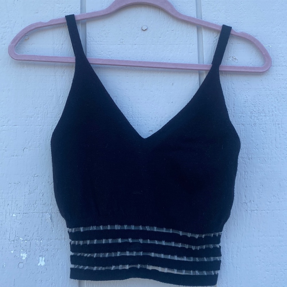 Black tank top